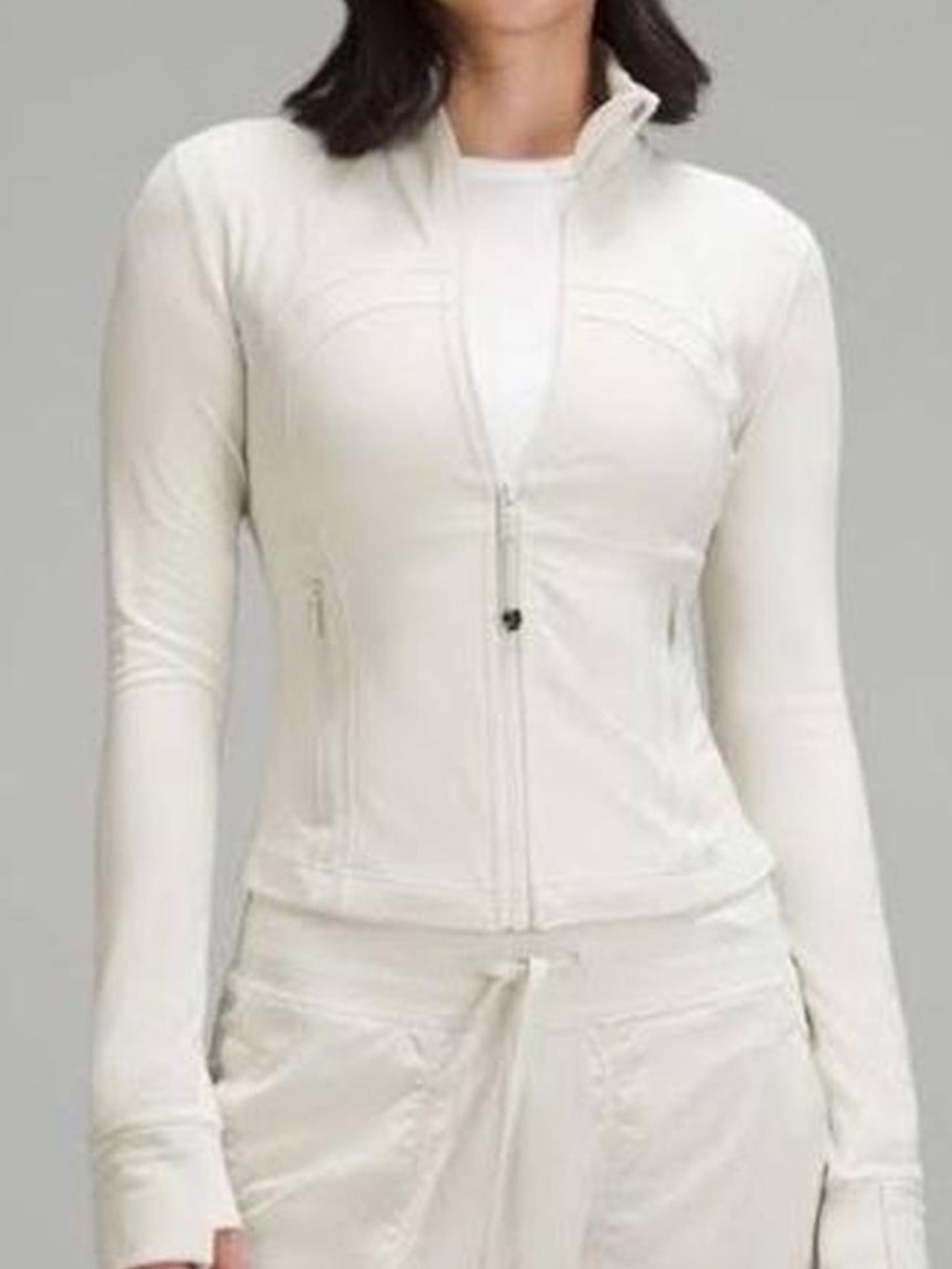 NWOT lululemon Define cropped jacket in Bone